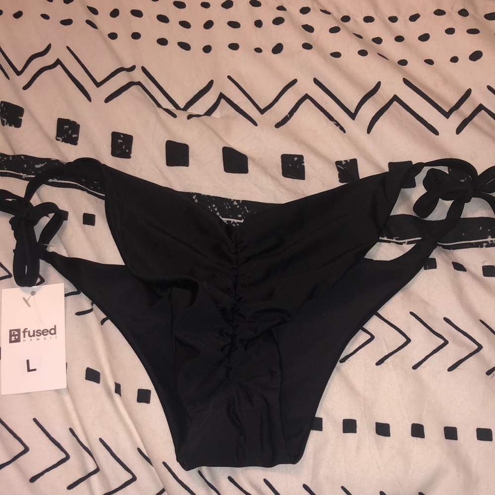 NWT BLACK Bikini bottoms from fused Hawaii